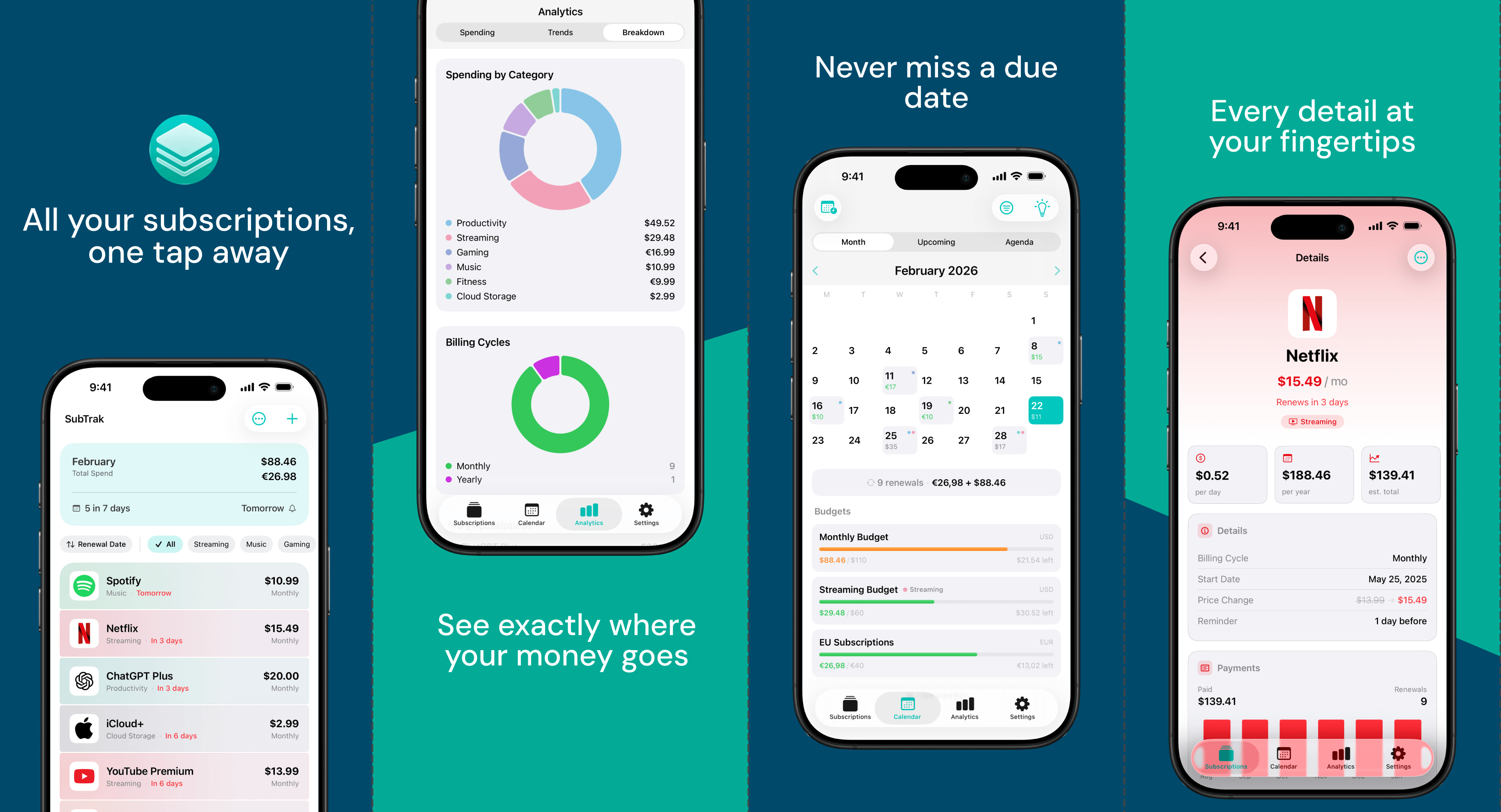 Subtrak iOS